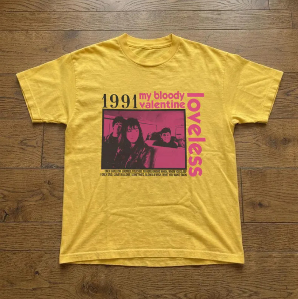 My Bloody Valentine Loveless 1991 Band T-Shirt, Goth Rock Graphic Tee